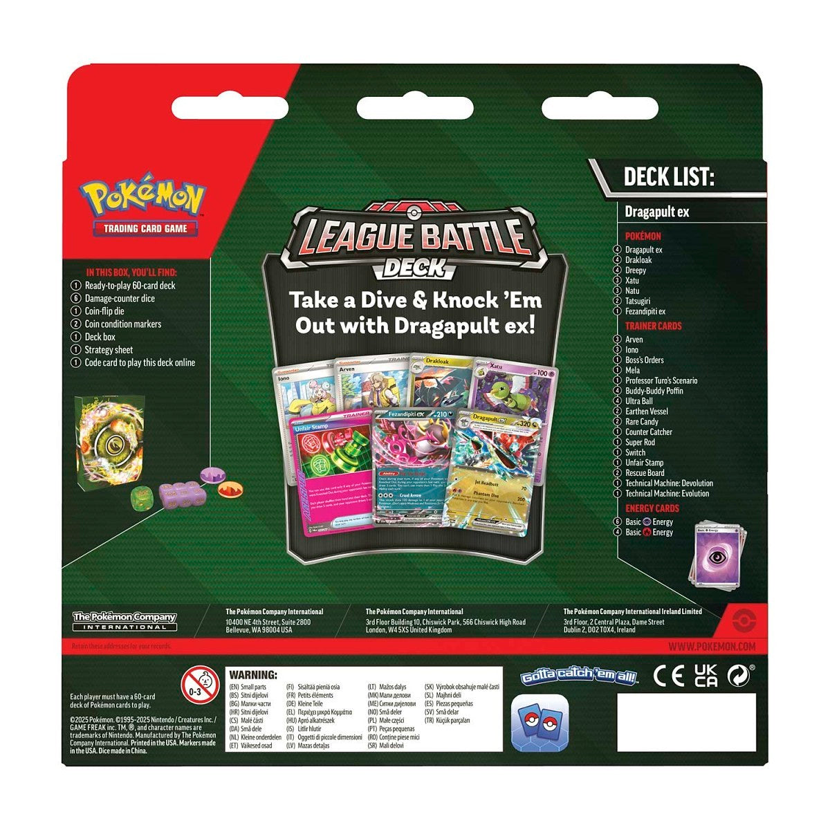 Pokémon TCG: Dragapult ex League Battle Deck